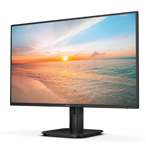 23.8 PHILIPS 24E1N1100A/00 IPS 1MS 100MHZ 1XVGA 1XHDMI FHD 1920X1080 HOPARLÖR FLICKER-FREE VESA SİYAH ürün görseli 1