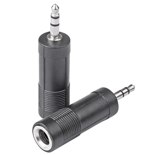 Ayt 3.5 Mm Stereo Erkek 6.3 Mm Stereo Dişi 3.5 mm Kulaklık Mikrofon Girişini 6.3 mm Çevirici Dönüştürücü Aparat ürün görseli 1