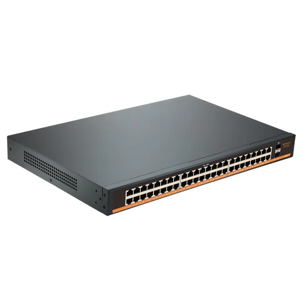TIWOX TP-G4820-POE800W 48 PORT GIGABIT + 2X 1GB SFP UPLINK RACKMOUNT POE SWITCH ürün görseli 1