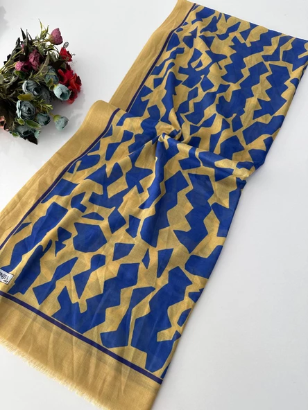 Yazlık İnce Bonjela Sport Desenli Pamuklu Şal LBS0107 ürün görseli 1
