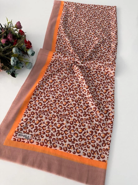 Yazlık İnce Bonjela Sport Desenli Pamuklu Şal LBS0209 ürün görseli 1