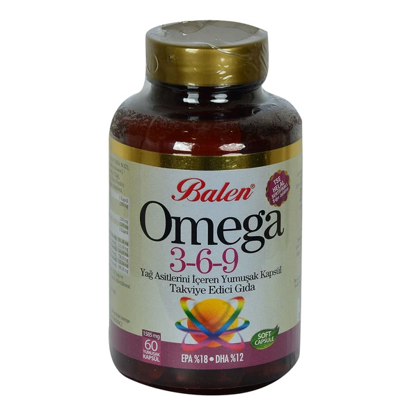 Omega 3-6-9 1585 Mg x 60 Yumuşak Kapsül EPA-18 DHA-12 ürün görseli 1