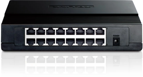 TP-LINK TL-SF1016D 16 PORT 10/100 PLASTİK KASA SWITCH ürün görseli 1