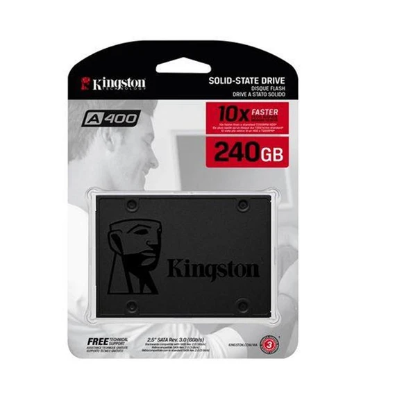 240 GB KINGSTON A400 SATA3 2.5 500/350MBS SA400S37/240G ürün görseli 1