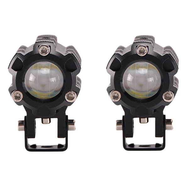 Space Offroad sis lambası 6.5 cm x 4.5cm 6.5cm beyaz-sarı 10w 12-80v set/ LASS347 ürün görseli 1