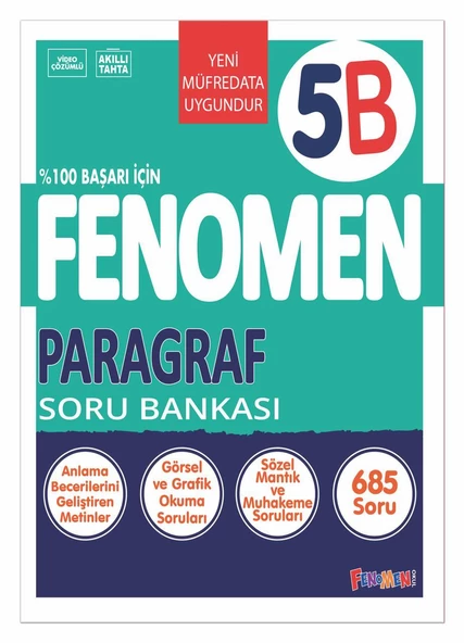 Fenomen 5. Sınıf Paragraf Soru Bankası (B) ürün görseli 1
