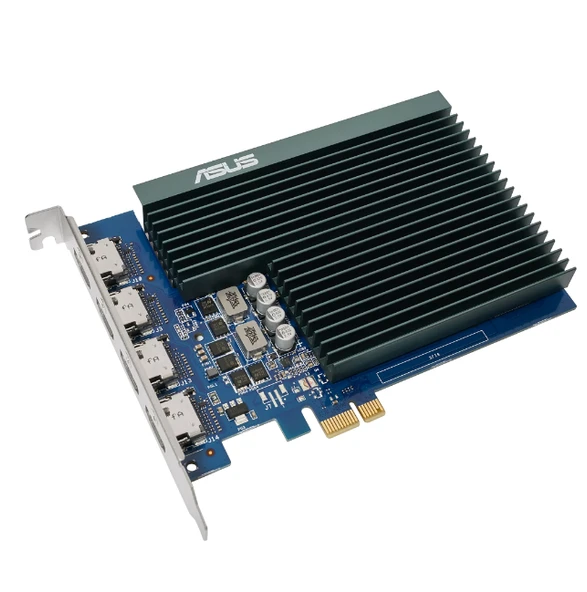 ASUS GEFORCE GT730-4H-SL-2GD5 2GB DDR5 64BIT 4XHDMI EKRAN KARTI ürün görseli 1