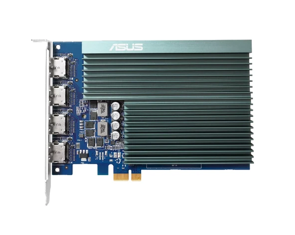 ASUS GEFORCE GT730-4H-SL-2GD5 2GB DDR5 64BIT 4XHDMI EKRAN KARTI ürün görseli 1