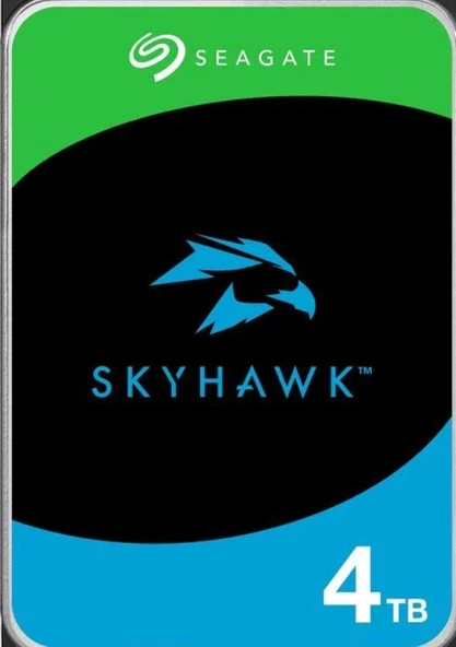 4 TB SEAGATE 3.5 SKYHAWK SATA 5400RPM 256MB 7/24 GUVENLIK ST4000VX016 (3 YIL RESMI DIST GARANTILI) ürün görseli 1