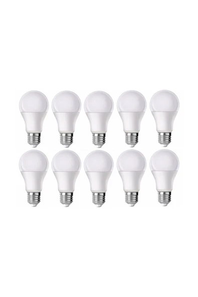İsra - 9-10w Led Ampul Beyaz Renk(6500K) 10'lu Paket ürün görseli 1