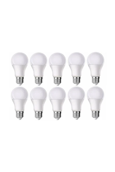 grafen Led Ampul Beyaz Renk 9 Watt Tasarruflu 10 Lu Paket ürün görseli 1
