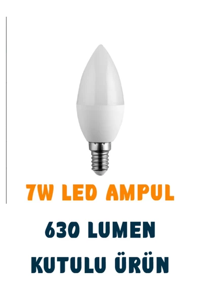 Noas Led Noas 7w Buji Led Ampül Beyaz Işık ürün görseli 1