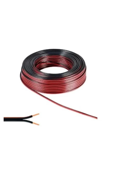 Kars Elektrik Tesisat Kordon Hoparlör Kablosu 2x0.75mm 25 Metre Siyah ürün görseli 1