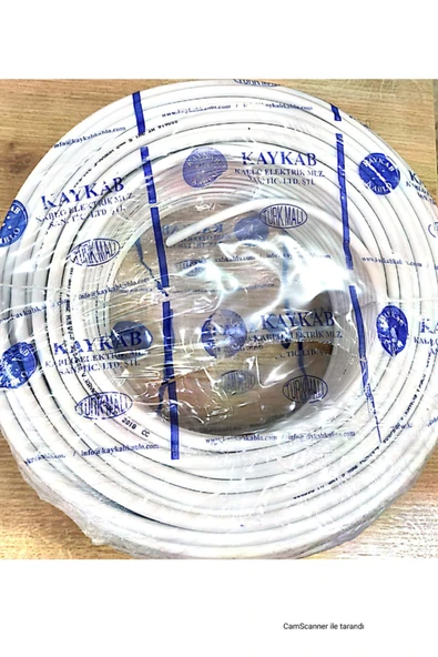 KAYKAB KABLO 3x1,5 Cca Ttr 100 Mt Kablo ürün görseli 1