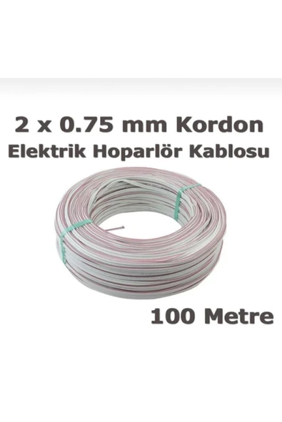 BEYAZ KARS 2x0,75 Mm Kordon Kablo Cca 100 Mt ürün görseli 1