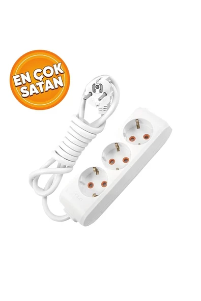 Viko Multi-let Topraklı 3'lü 2 m Grup Priz ürün görseli 1