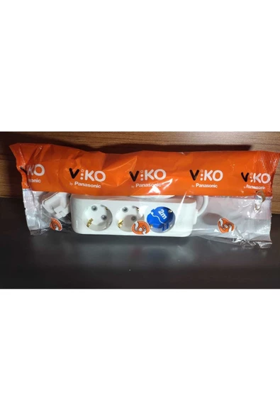 Viko Multi-let Topraklı 3'lü 2 m Grup Priz - Resim 2