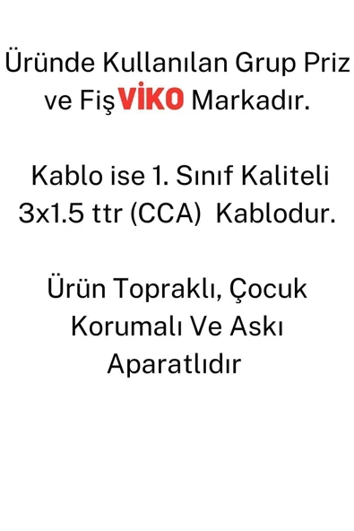 Viko Multi-let Topraklı 3l'ü 10 m Grup Priz - Resim 4
