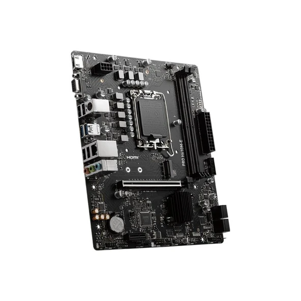 MSI PRO H610M-E DDR5 5600MHZ 1XVGA 1XHDMI 1XM.2 USB 3.2 MATX 1700P (12. / 13. VE 14. NESİL İŞLEMCİ UYUMLU) ürün görseli 1