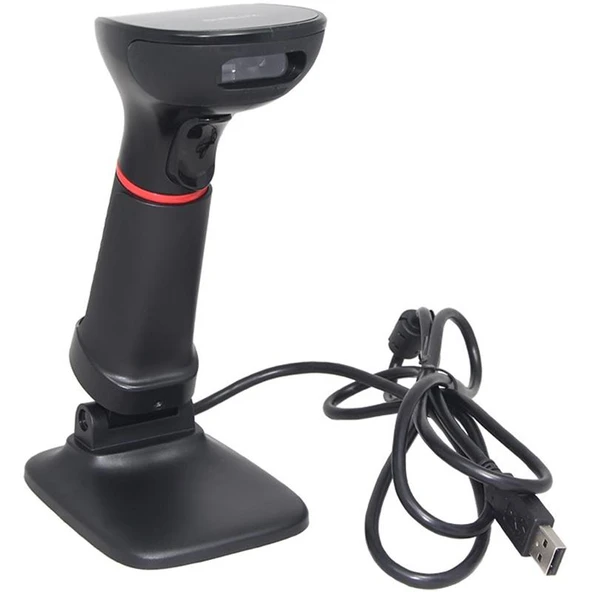 SUNLUX XL-3610 2D KAREKOD KABLOLU USB BARKOD OKUYUCU + AYAK ürün görseli 1