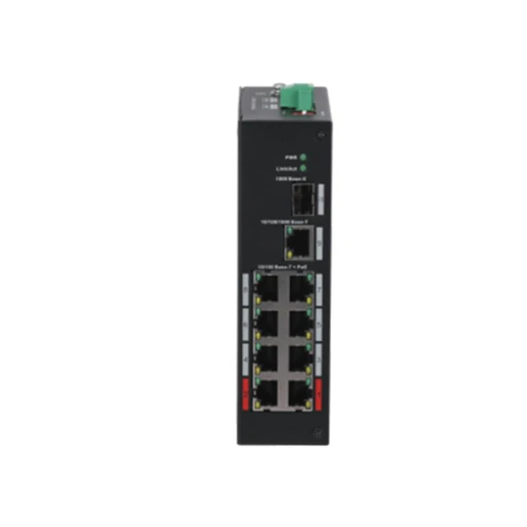 DAHUA PFS3110-8ET-96-V2 8 PORT 10/100 + 1XGB RJ45/SFP 96W POE ENDUSTRIYEL SWITCH ürün görseli 1