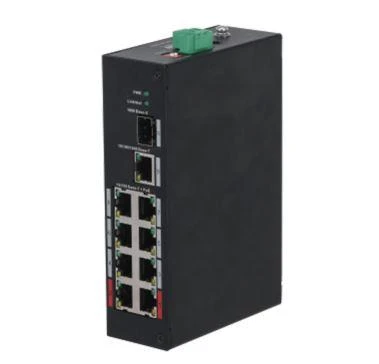 DAHUA PFS3110-8ET-96-V2 8 PORT 10/100 + 1XGB RJ45/SFP 96W POE ENDUSTRIYEL SWITCH ürün görseli 1