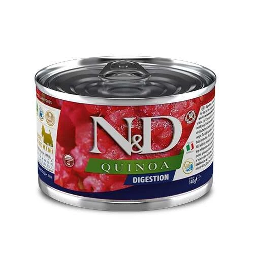 N&D Quinoa Mini Digestion Hassas Sindirim Kinoa, Kuzu, Enginarlı Köpek Konservesi 140 Gr ürün görseli 1