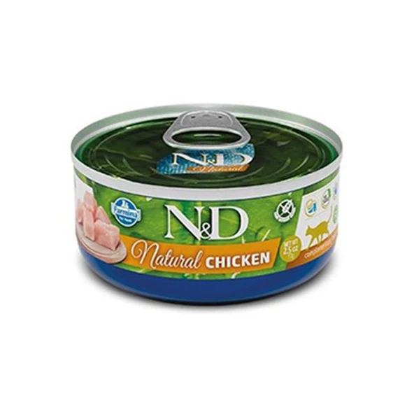 N&D Natural Tavuklu Konserve Yaş Kedi Maması 140 Gr ürün görseli 1