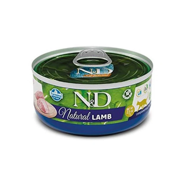 N&D Natural Kuzu Etli Konserve Yaş Kedi Maması 140 Gr ürün görseli 1