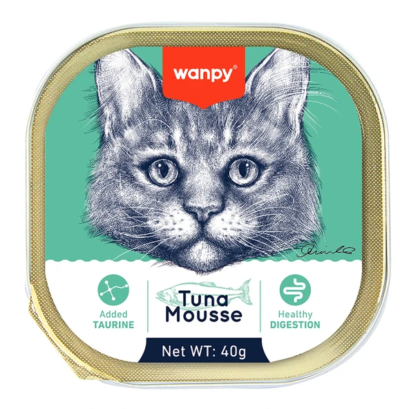 Wanpy Kedi 40g Ton Balıklı Alutray Yaş Mama ürün görseli 1