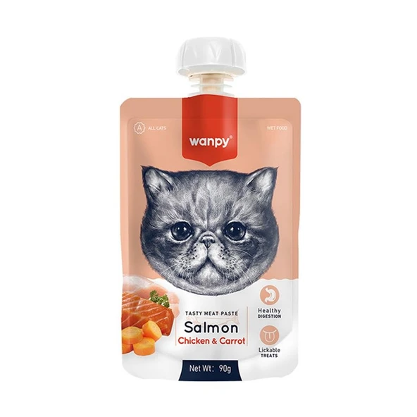 Wanpy Taze Somonlu Tavuklu Kedi Et Ezmesi 90 gr ürün görseli 1