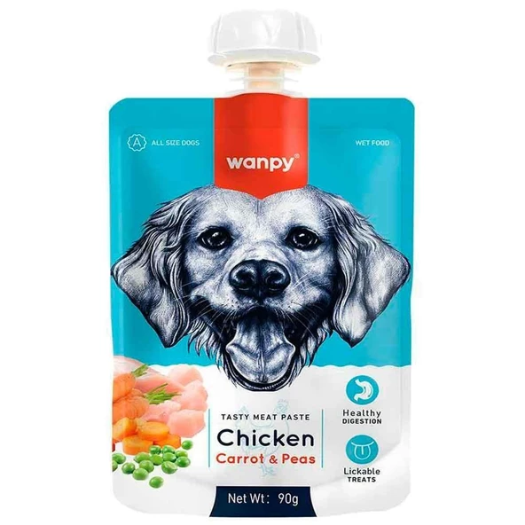 Wanpy Taze Tavuklu Havuçlu Köpek Et Ezmesi 90 Gr ürün görseli 1