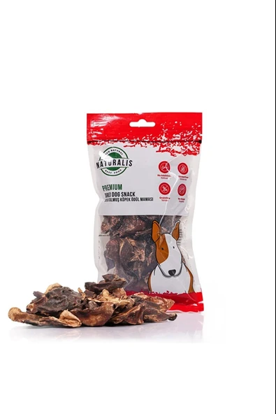 Naturalis Premium Dried Dog Snack - Kurutulmuş Ödül Maması - Sığır Akciğeri ürün görseli 1