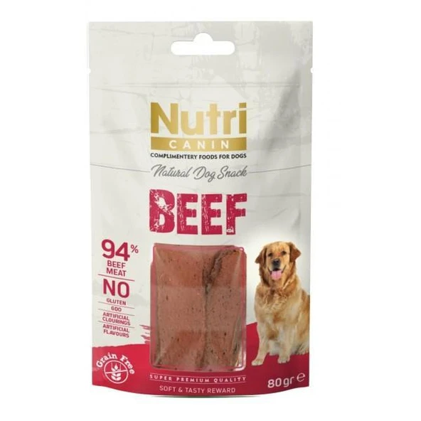 Nutri Canin Beef Snack Köpek Ödülü 80 GR ürün görseli 1