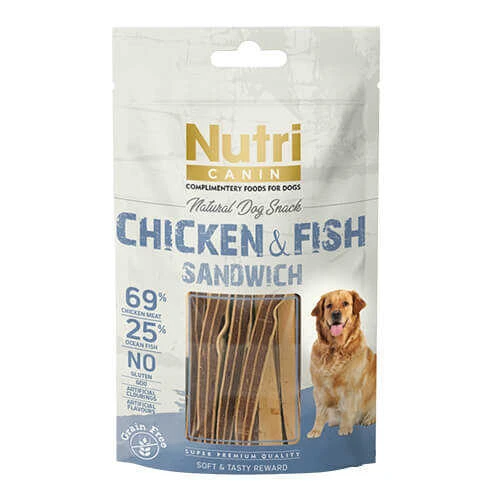 Nutri Canin Tahılsız Tavuklu Ve Balıklı Köpek Ödülü 80 Gr ürün görseli 1