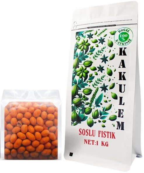KAKULEM SERTİFİKALI Çıtır Cips Soslu Fıstık 1 KG ürün görseli 1