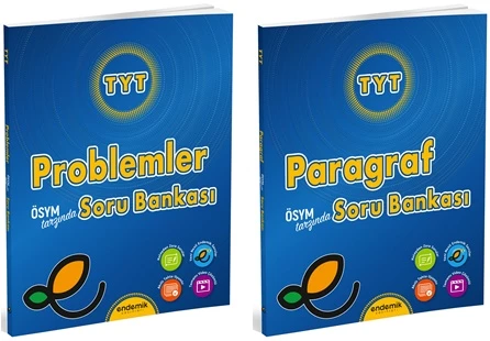 Endemik 2025 Tyt Paragraf + Problemler Soru Bankası Seti 2 Kitap ürün görseli 1