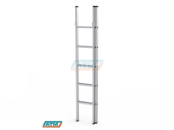 2*2=4 MT 65X25 İKİ PARÇALI SÜRGÜLÜ MERDİVEN ürün görseli 1