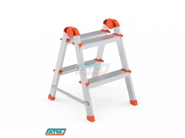 2+2 CLAS ALM ÇİFT ÇIKIŞLI MERDİVEN - Resim 2