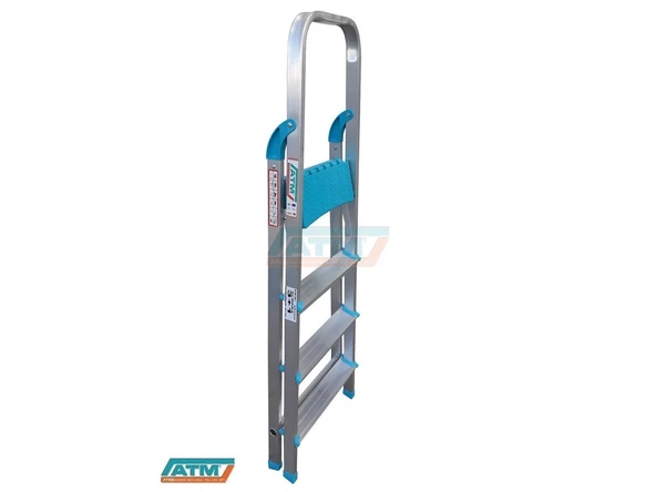 ALMERA 3+1 TEK ÇIKIŞLI ALUMİNYUM MERDİVEN ürün görseli 1