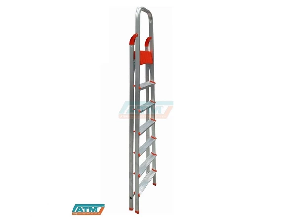 ALMERA 6+1 TEK ÇIKIŞLI ALUMİNYUM MERDİVEN ürün görseli 1