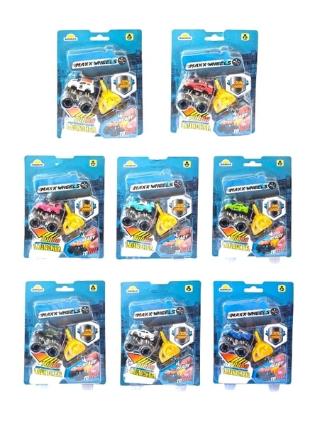 1 Adet Maxx Wheels Mini Fırlayan Araçlar Turbo Launcher ürün görseli 1