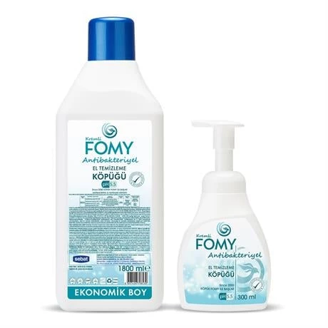 FOMY Antibakteriyel Köpük Sabun Seti 1800+300 ml ürün görseli 1