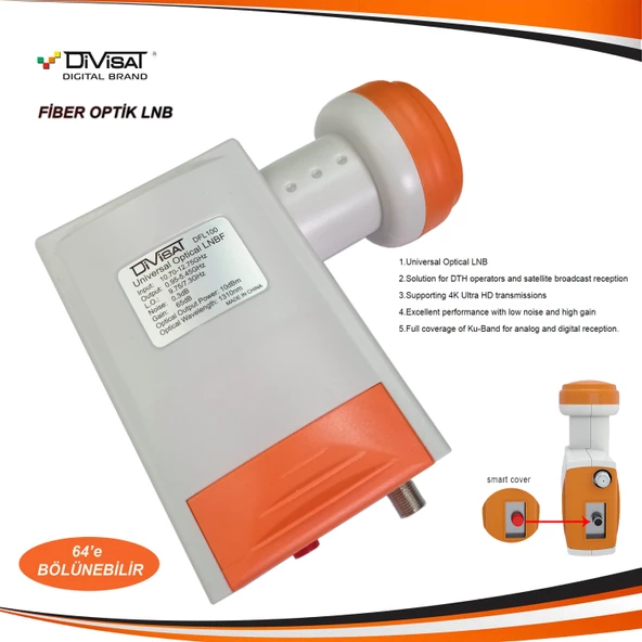 Divisat Dfl - 100 Fiber Optik Lnb 64'e Bölünebilir ürün görseli 1
