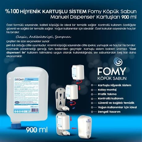 FOMY Classic Köpük Sabun 900 ml - Resim 2