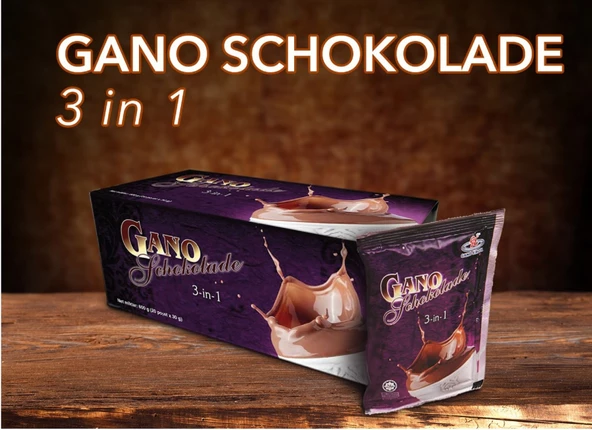 Gano Schokolade 3 in 1 - Kakaolu ve Ganoderma Mantarlı İçecek ürün görseli 1