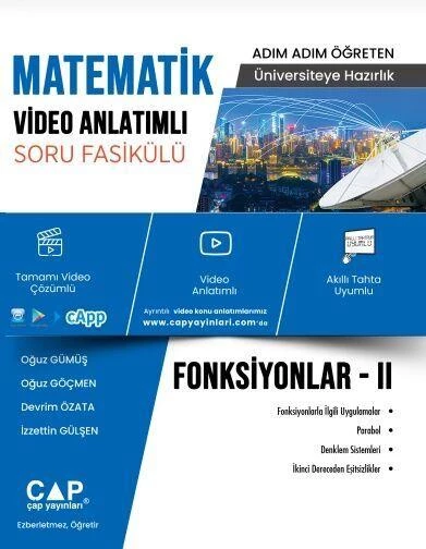 Matematik Fonksiyonlar 2 Video Anlatımlı Soru Fasikülü Çap Yayınları ürün görseli 1