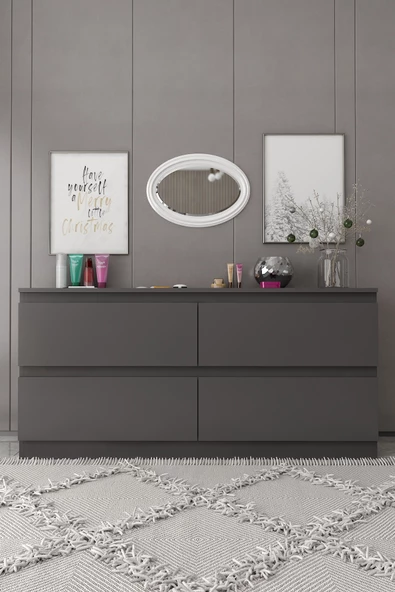 Givayo Mobilya SONYA KONSOL ANTRASİT 150 CM - Resim 2