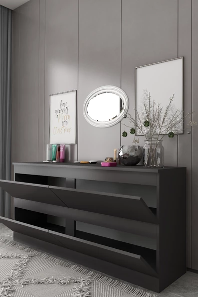 Givayo Mobilya SONYA KONSOL ANTRASİT 150 CM - Resim 3
