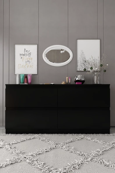 Givayo Mobilya SONYA KONSOL SİYAH 150 CM - Resim 2